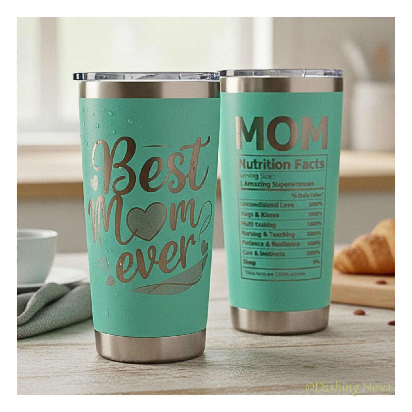 20oz Best Mom Ever Tumbler Gift for Mother's Day Birthday Holidays