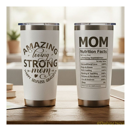 20oz Best Mom Ever Tumbler Gift for Mother's Day Birthday Holidays