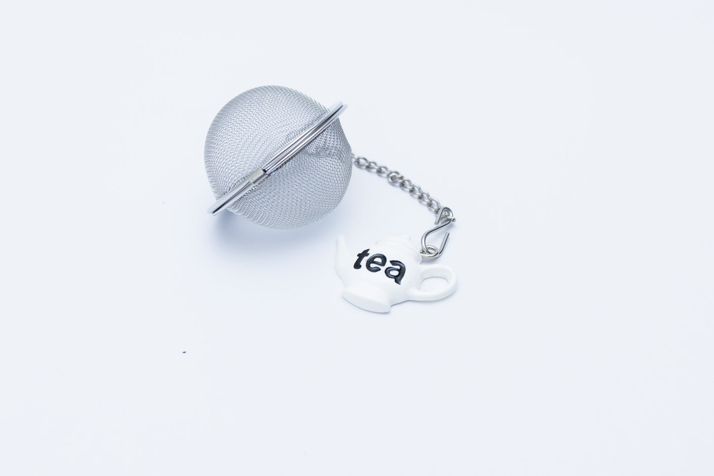 White Teapot Infuser Ball