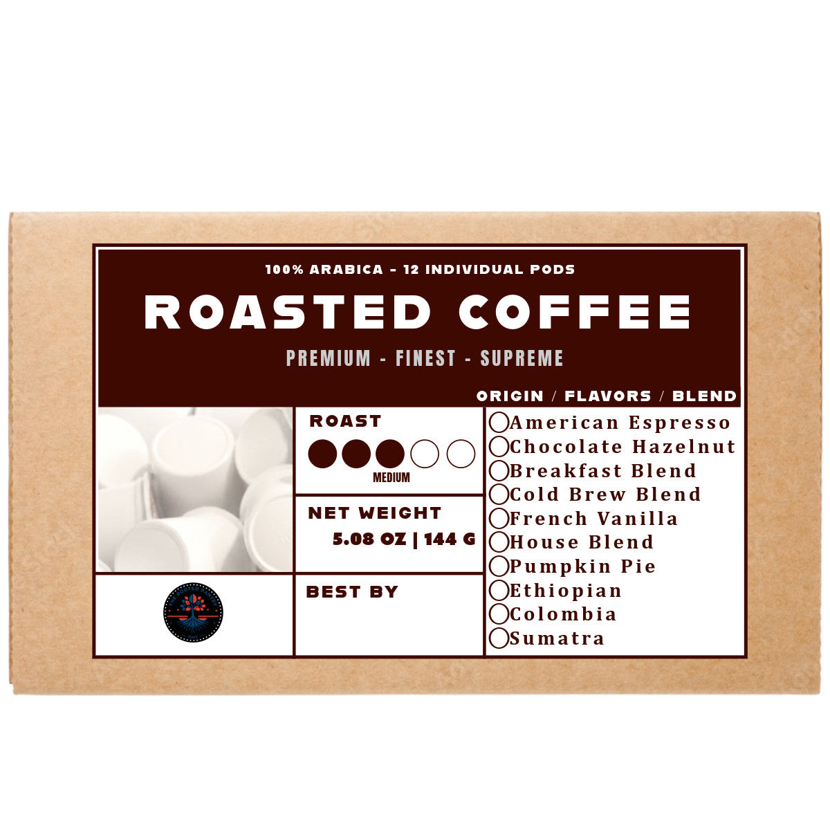 K-Cups Coffee Flavored & Nonflavored Organic Supreme Finest Premium American Espresso Breakfast Cold Brew House Vanilla Chocolate Hazelnut Pumpkin French Vanilla Ethiopia Colombia Sumatra Brazil more